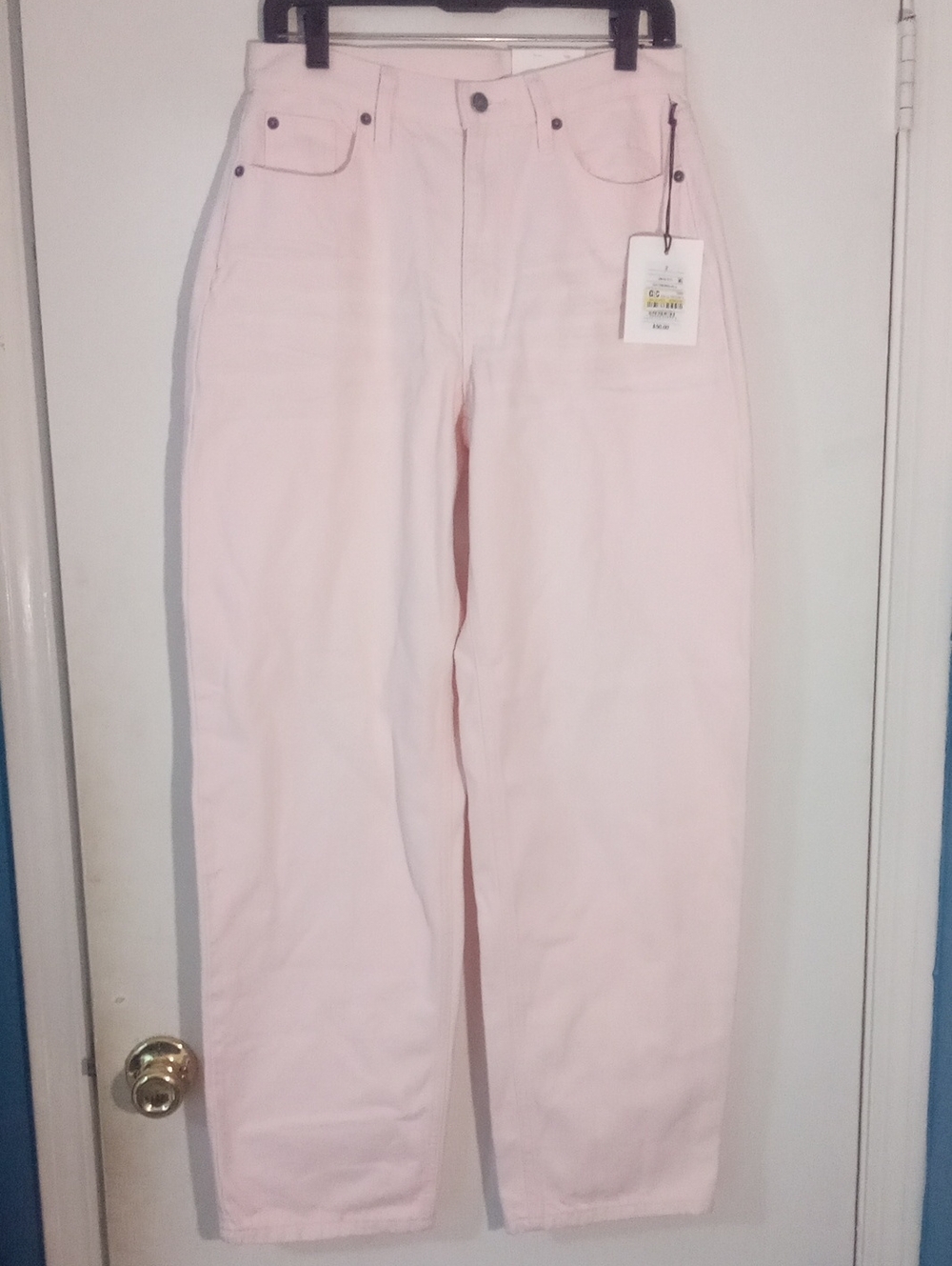 * KBB By Kahlana Mid-Rise Jeans in Light Pink NWT $50 - Picture 1 of 4